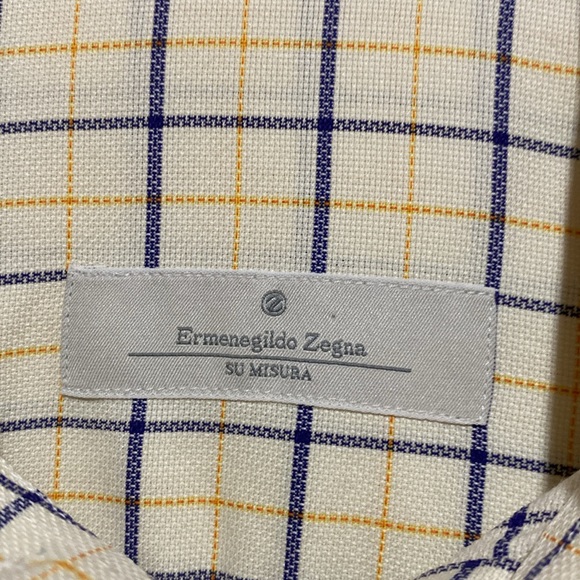 Ermenegildo Zenga Mens Custom made button up shirt Size Xl - Picture 3 of 10